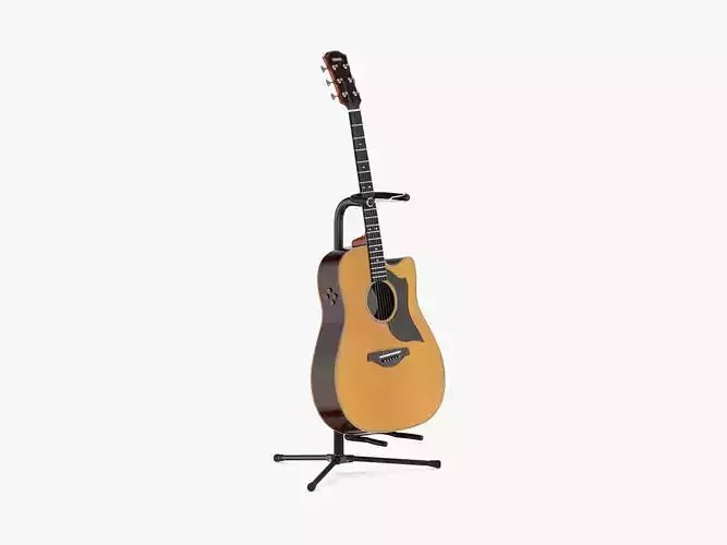 Yamaha Acoustic Guitar A5R ARE with Stands