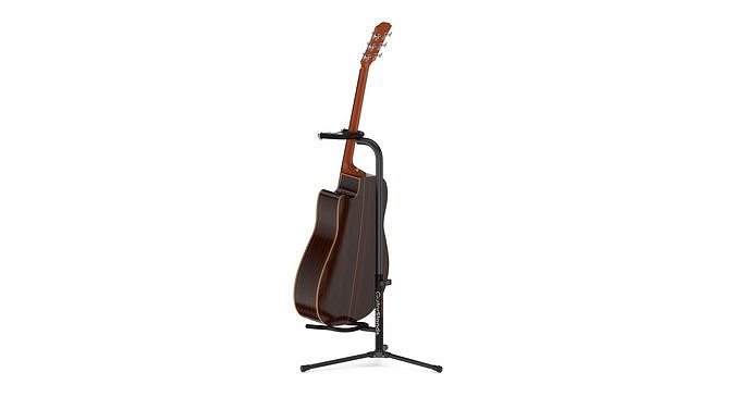 Yamaha Acoustic Guitar A5R ARE with Stands 3D model
