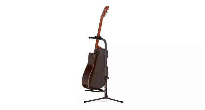 Yamaha Acoustic Guitar A5R ARE with Stands 3D model
