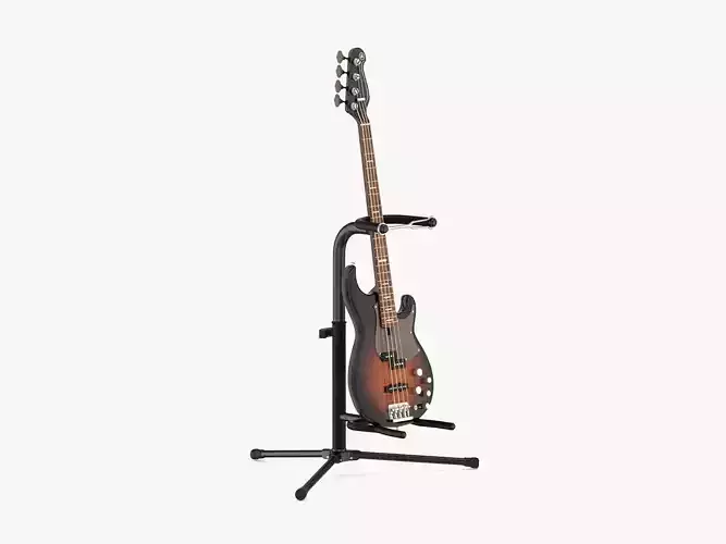 Yamaha Basses Guitar BB734A with Stands 3D model