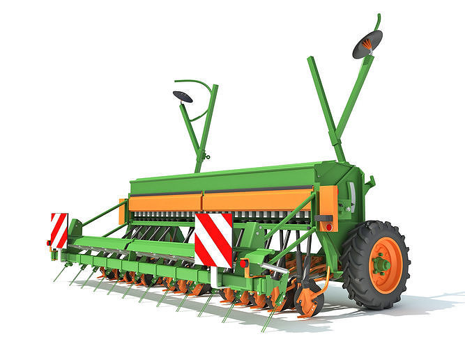 Seed Drill Seeder 3D model