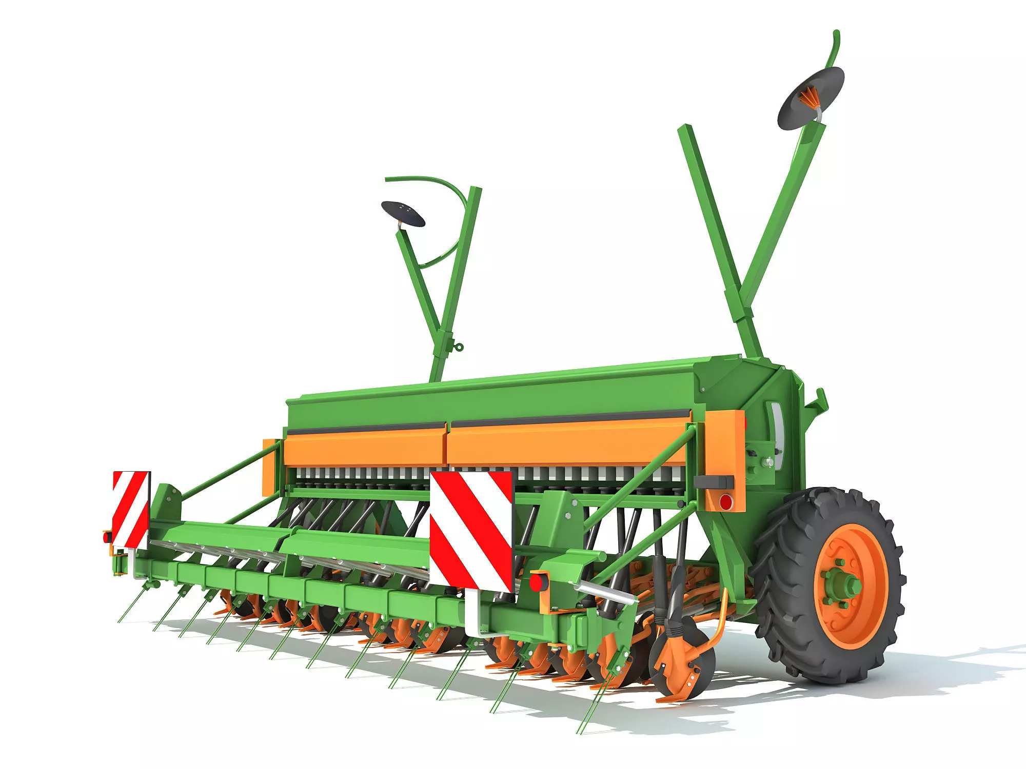Seed Drill Seeder 3D model_0