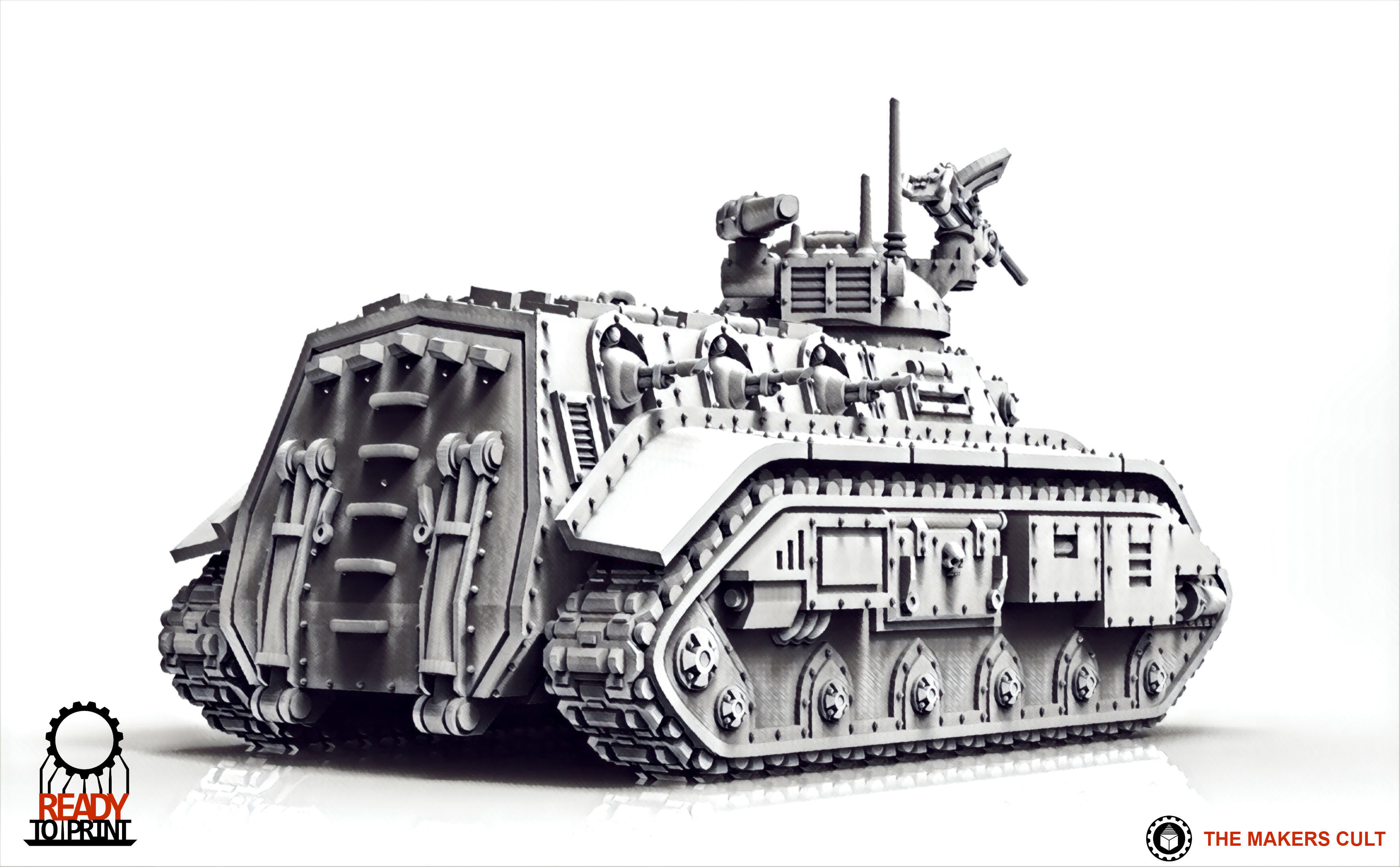 Feudal Guard Transport Tank 3D print model_8