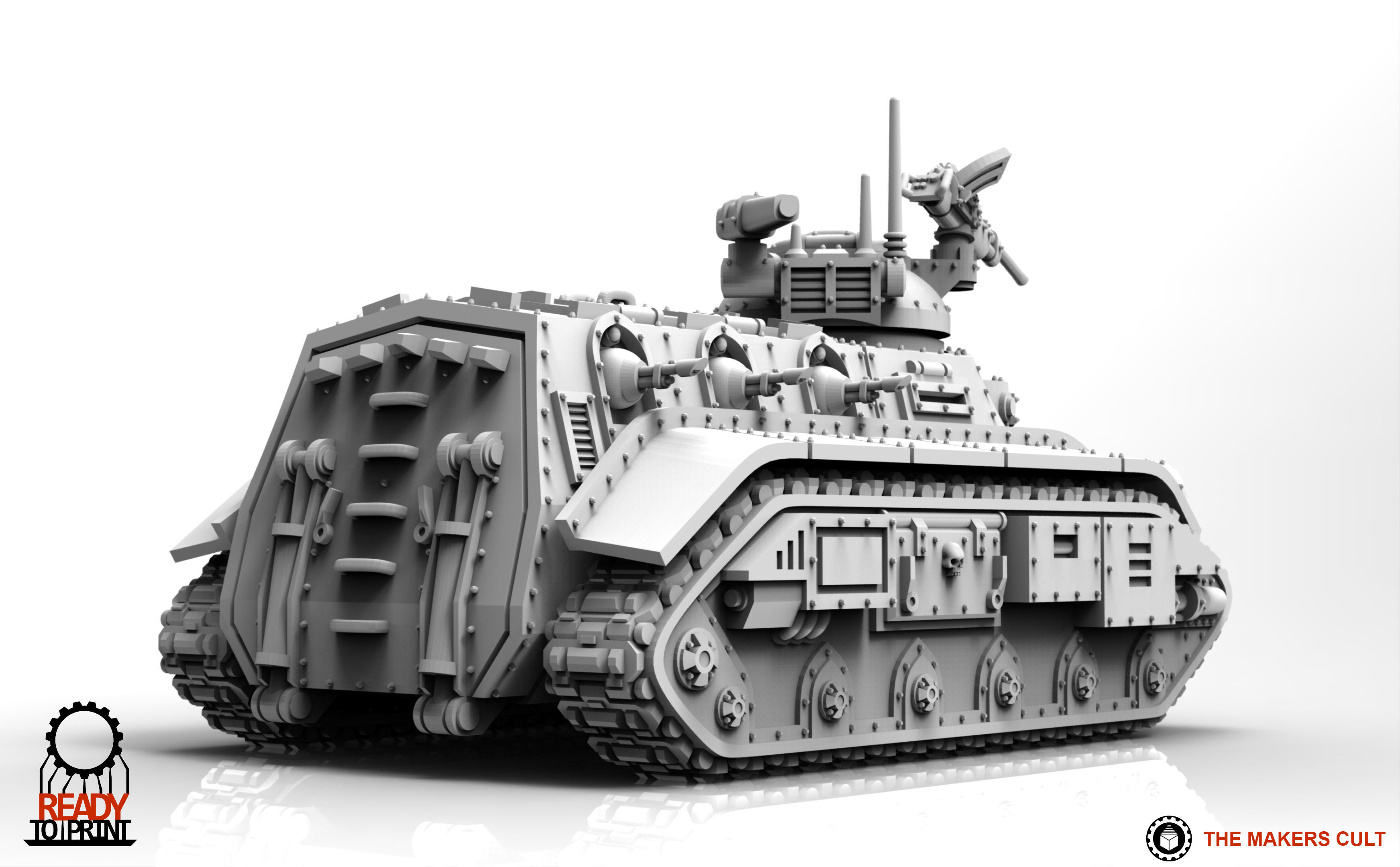 Feudal Guard Transport Tank 3D print model_16