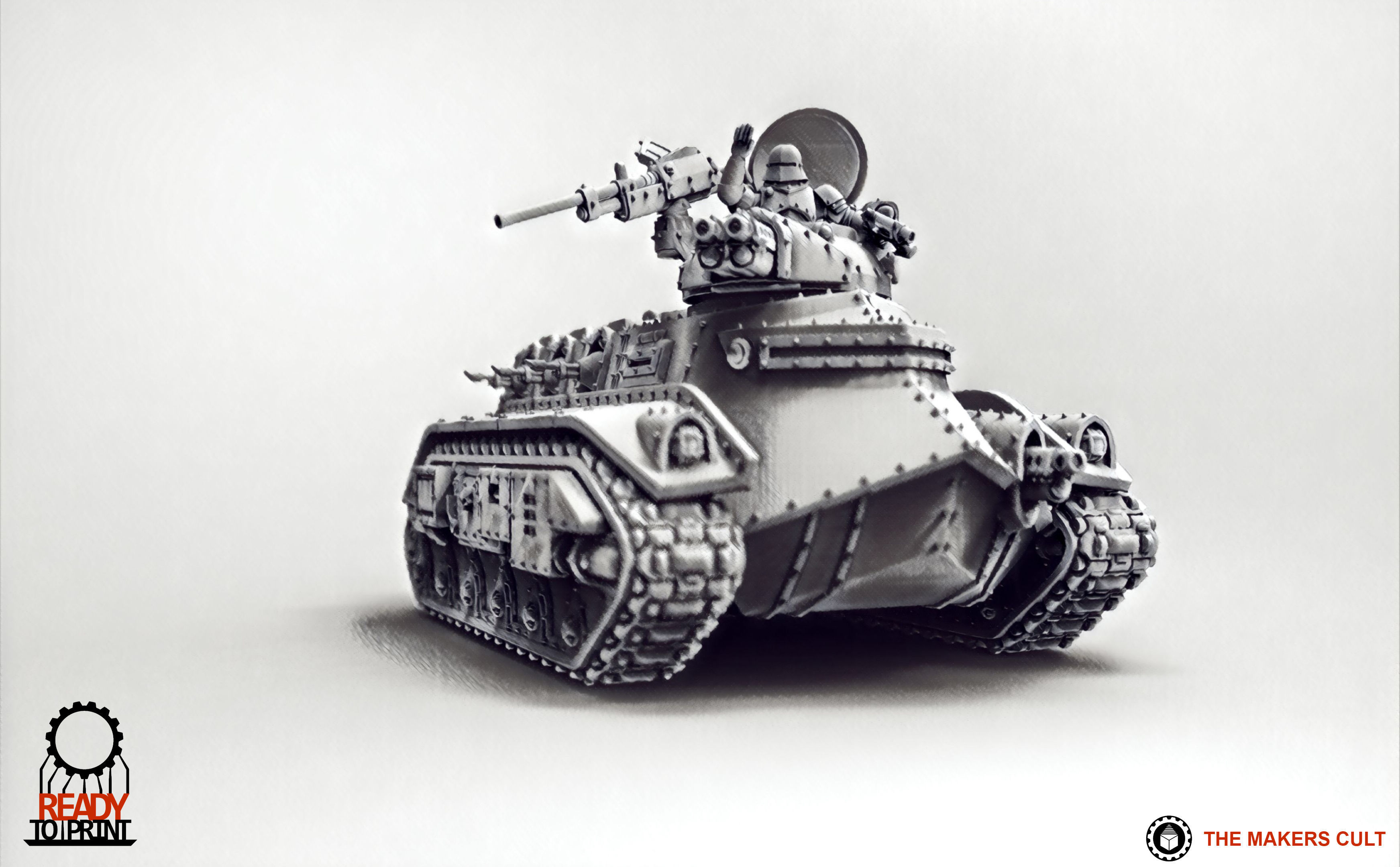 Feudal Guard Transport Tank 3D print model_7