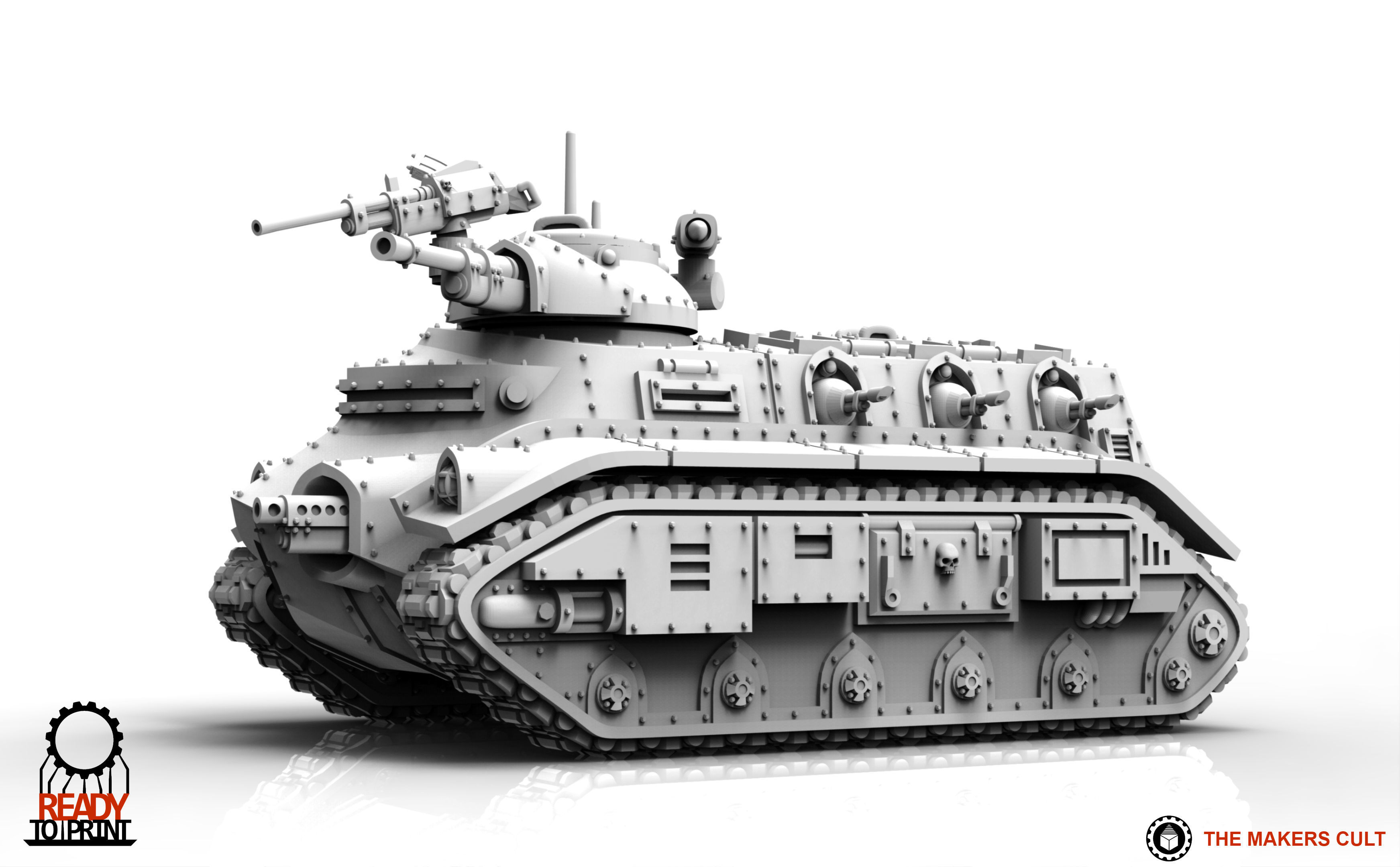 Feudal Guard Transport Tank 3D print model_17