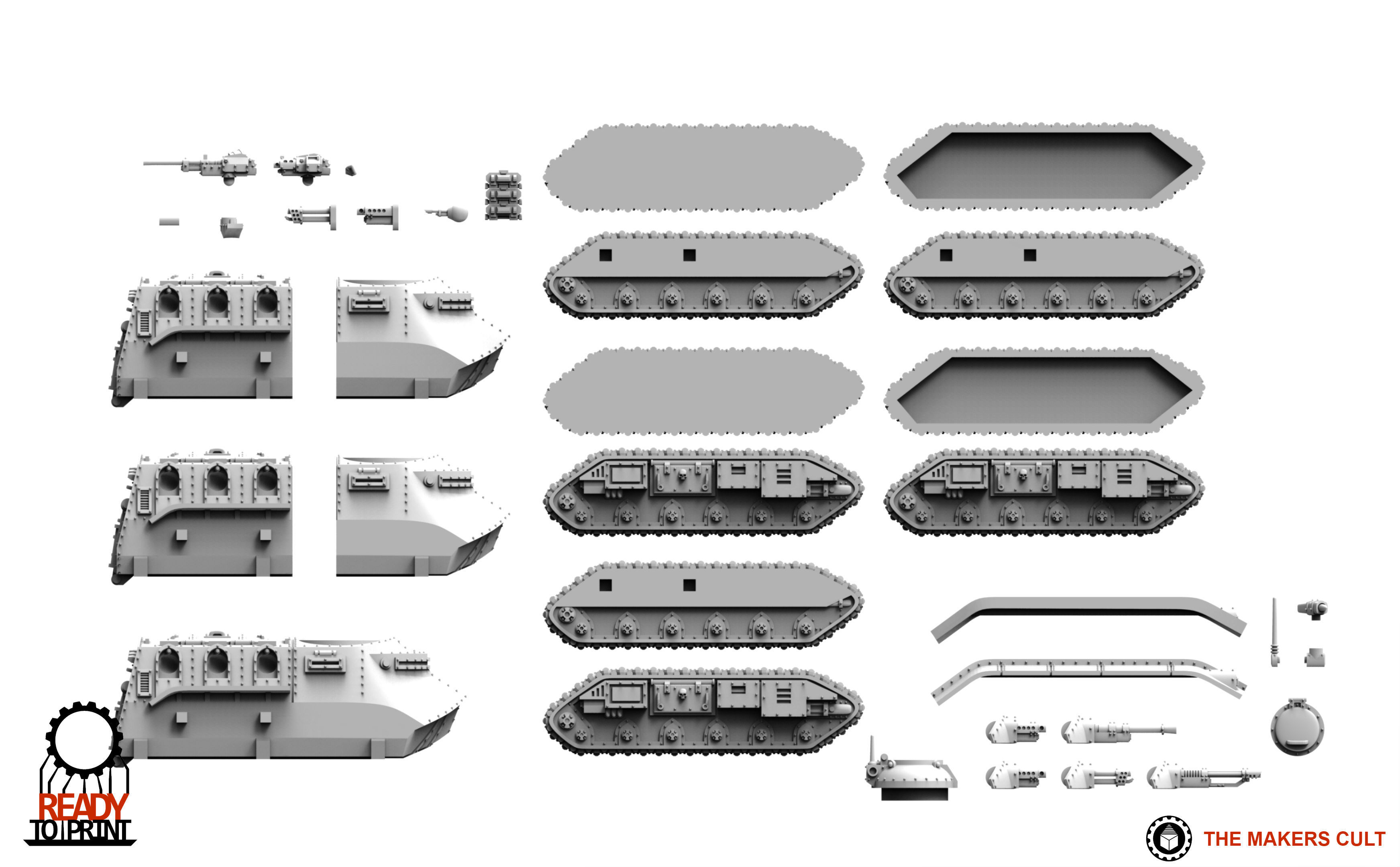 Feudal Guard Transport Tank 3D print model_4