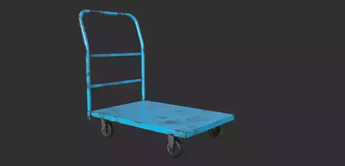 Industrial Trolley PBR Game Ready 