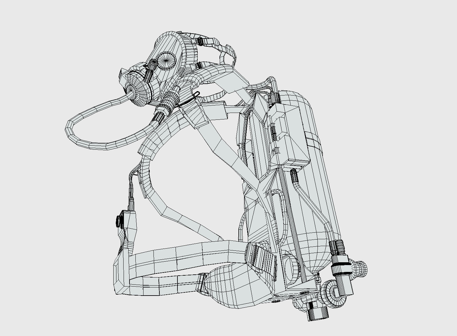 Low Poly PBR Fire Breather Low-poly 3D model_5