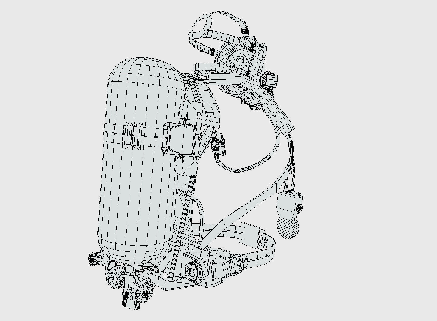 Low Poly PBR Fire Breather Low-poly 3D model_6