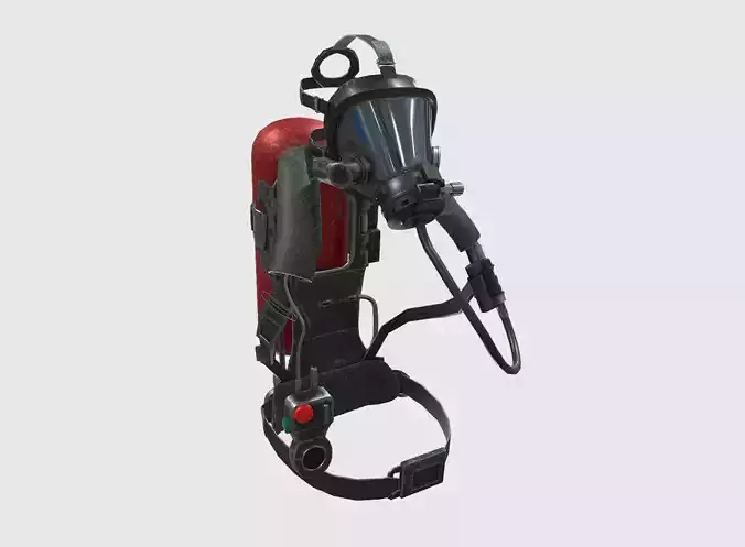 Low Poly PBR Fire Breather Low-poly 3D model