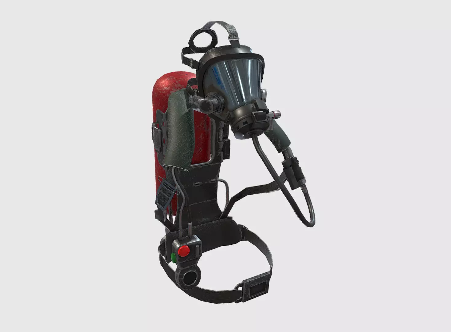 Low Poly PBR Fire Breather Low-poly 3D model_0