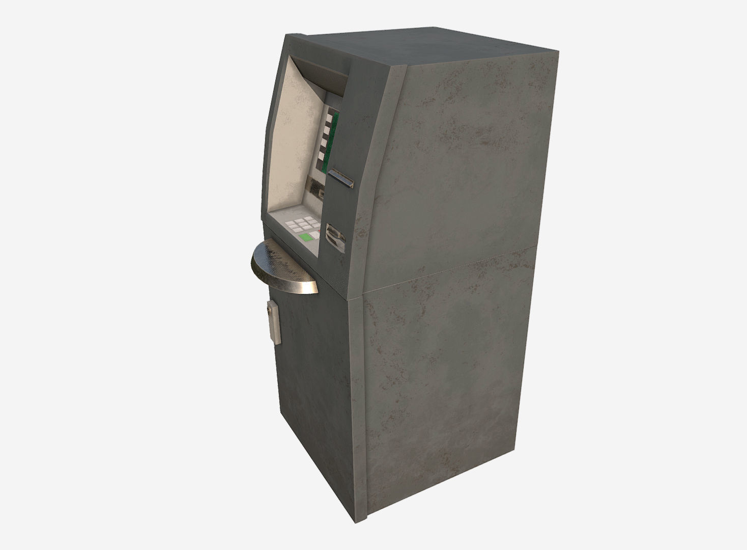ATM Cash Machine Low-poly 3D model_2