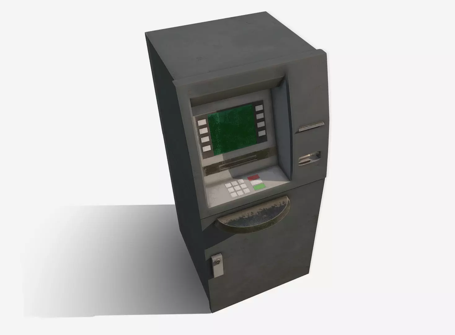 ATM Cash Machine Low-poly 3D model_0