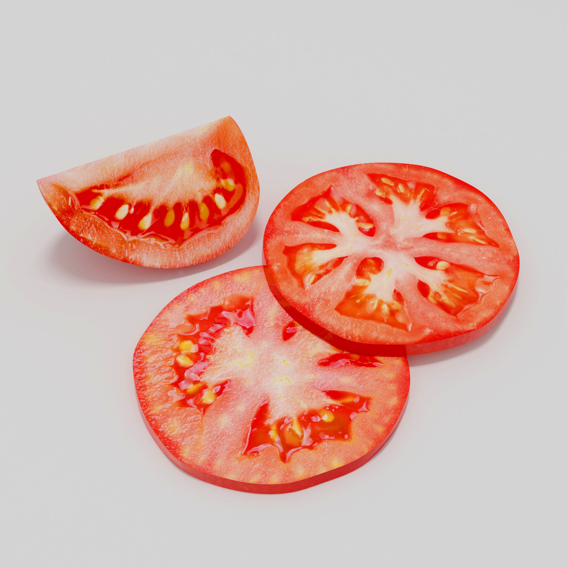 Tomato sliced 3D model_3