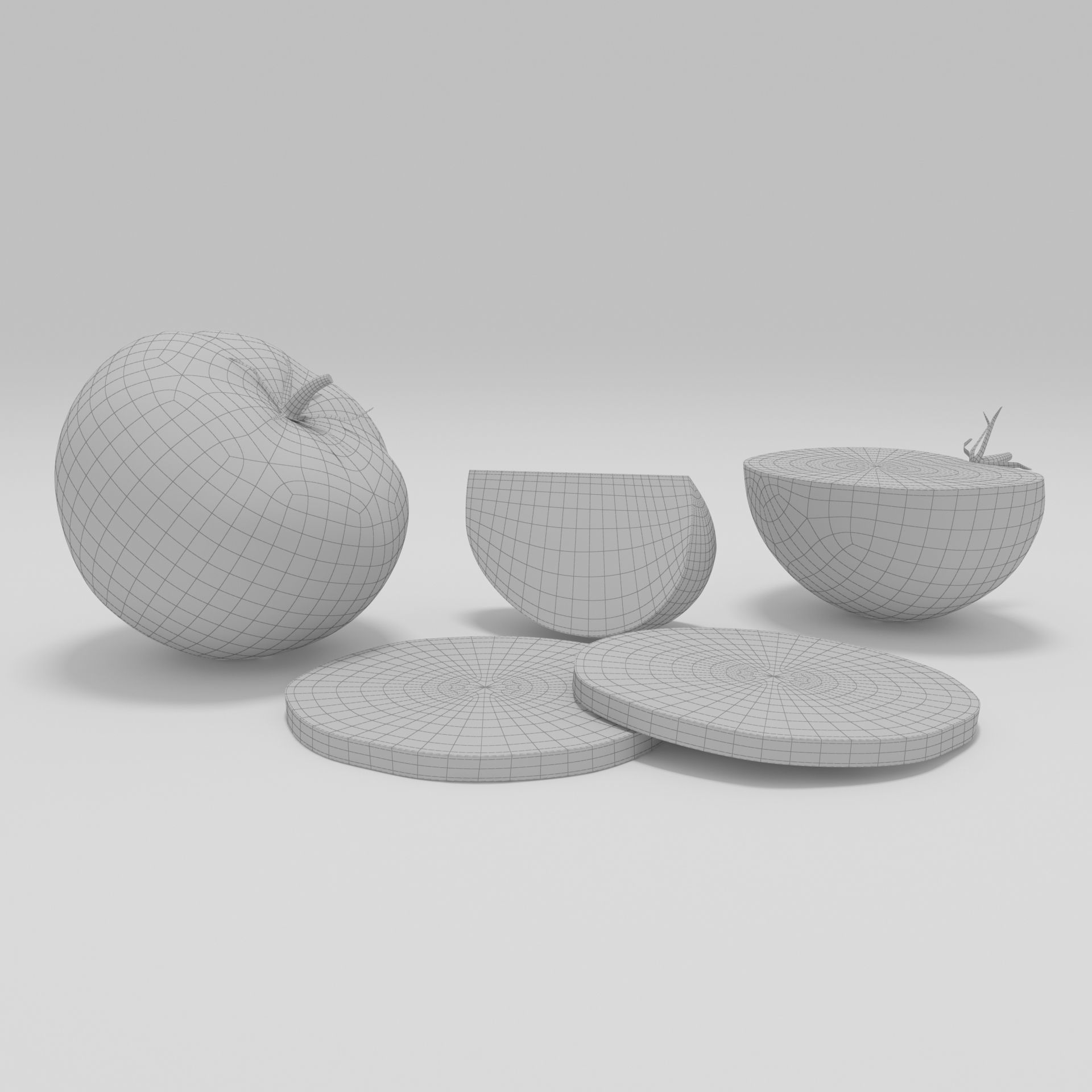 Tomato sliced 3D model_7