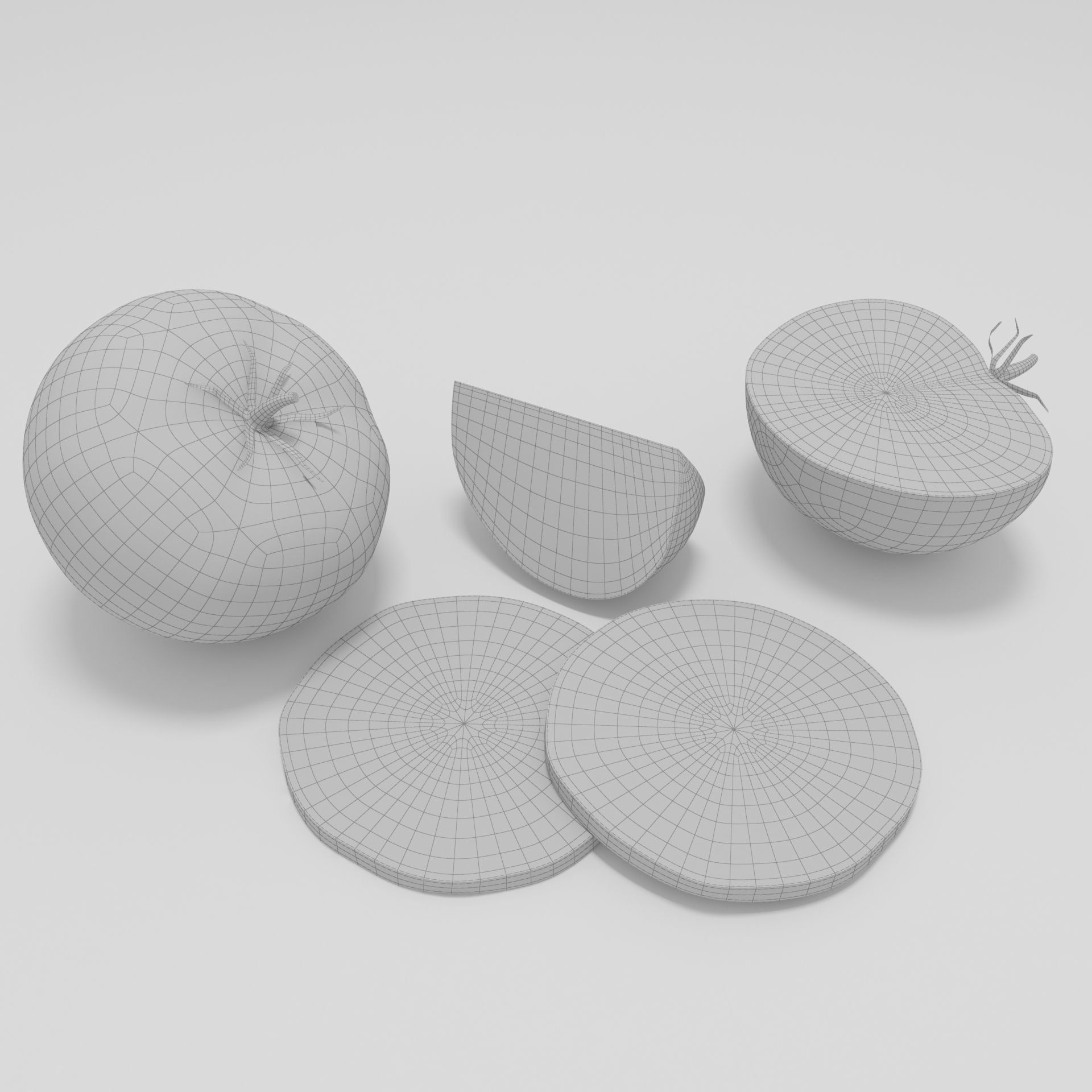 Tomato sliced 3D model_6