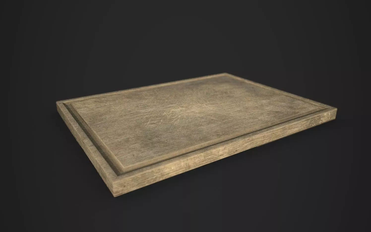 Cutting Board Model Low-poly 3D model_0