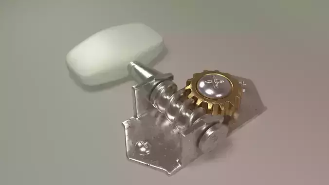 Guitar Tuner gear head 3D model