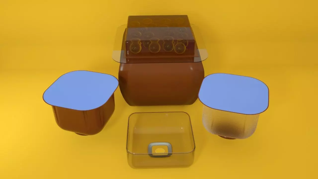 Chocolate pudding cup 3D model
