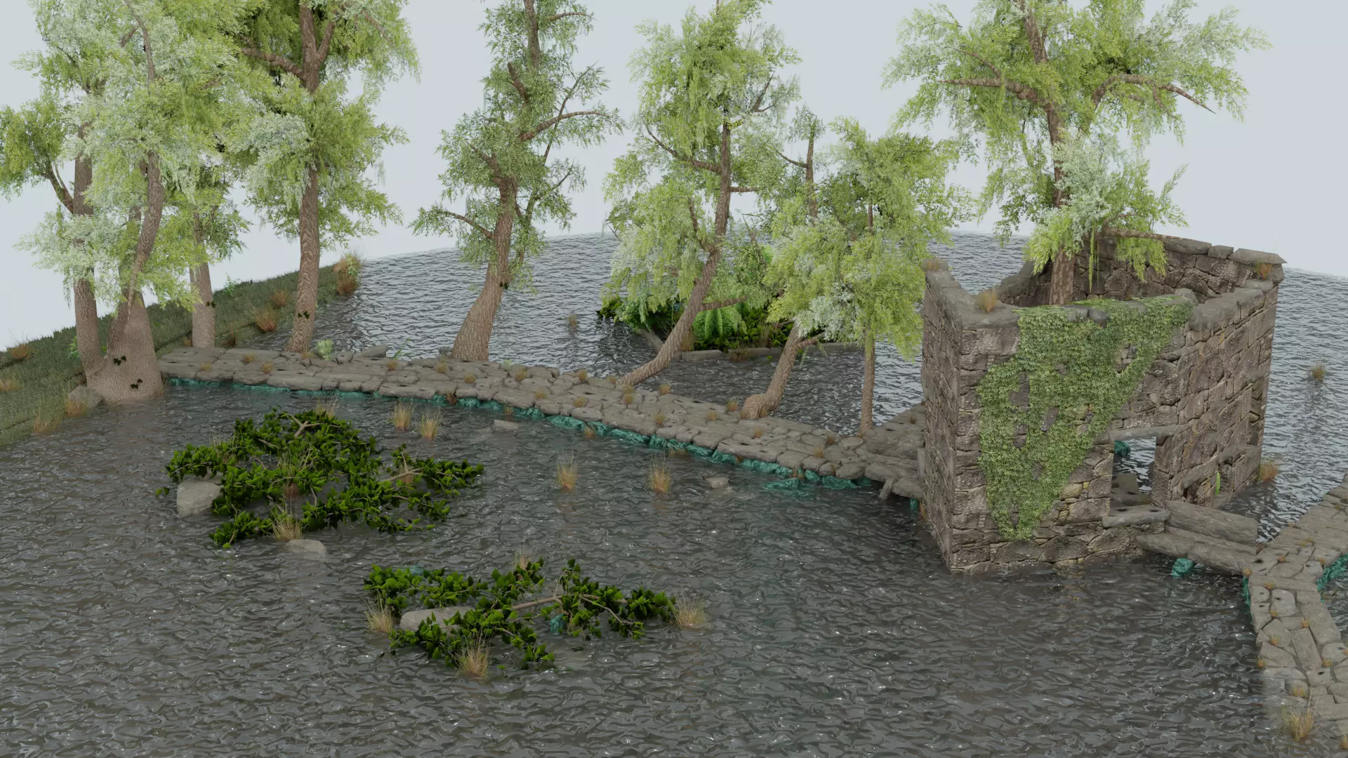 Portugal Unique Scenario with water 3D model_0