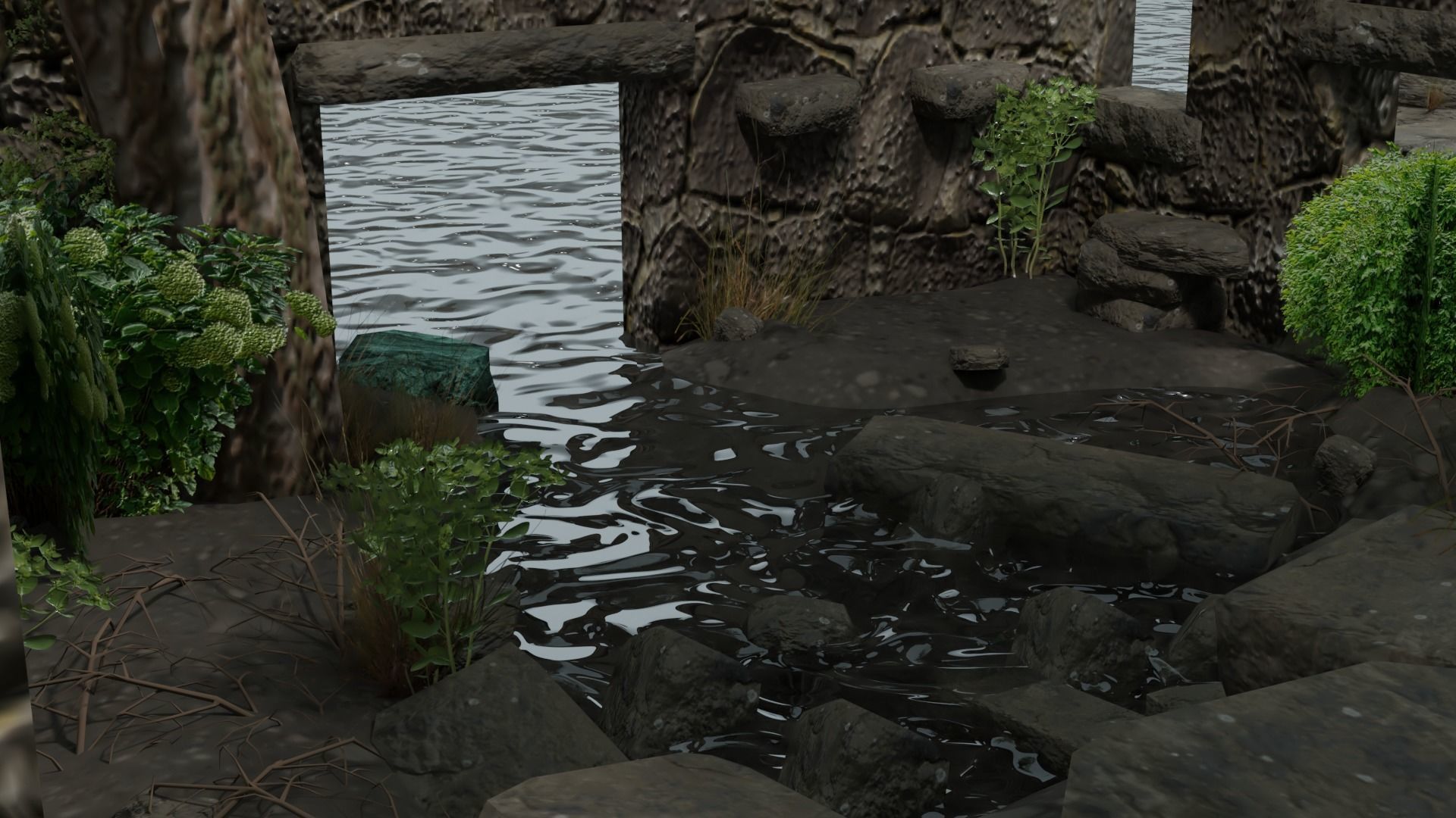Portugal Unique Scenario with water 3D model_5