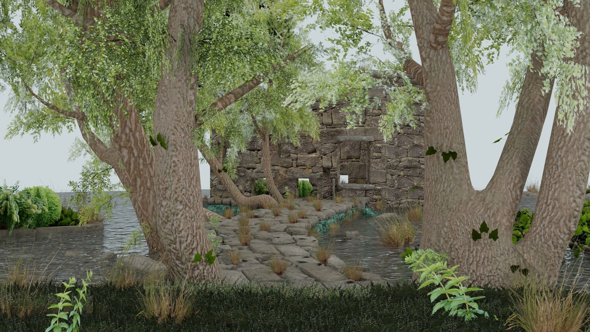 Portugal Unique Scenario with water 3D model_3