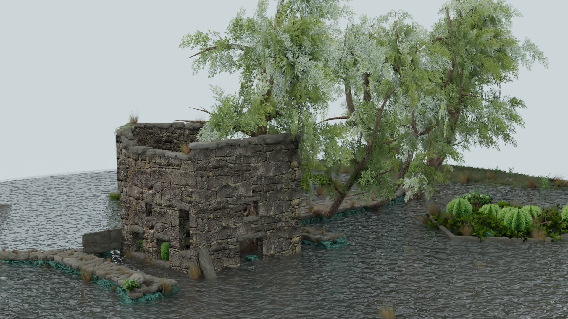 Portugal Unique Scenario with water 3D model_9