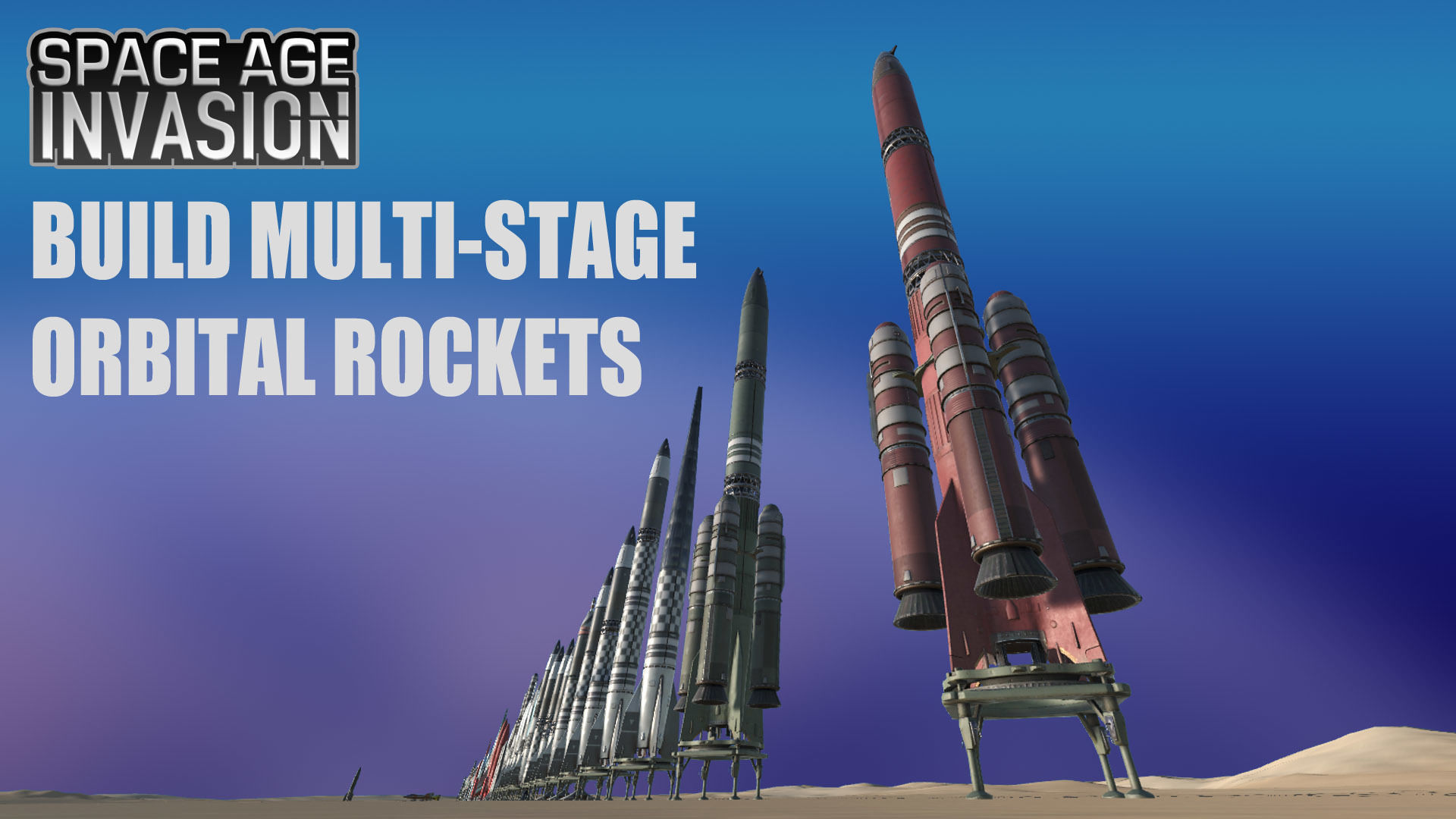 Space Age Invasion Massive Modular Rocket Pack Low-poly 3D model_23
