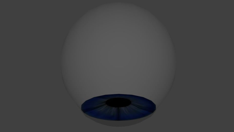 Realistic human eye  3D model_4
