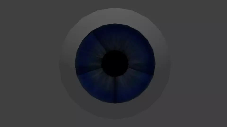 Realistic human eye  3D model_0