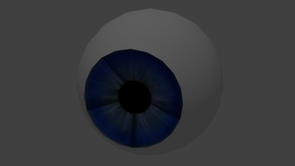Realistic human eye  3D model_2