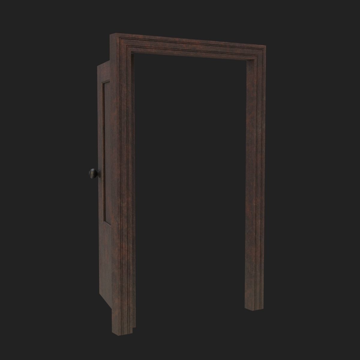 Old door 3D model_4