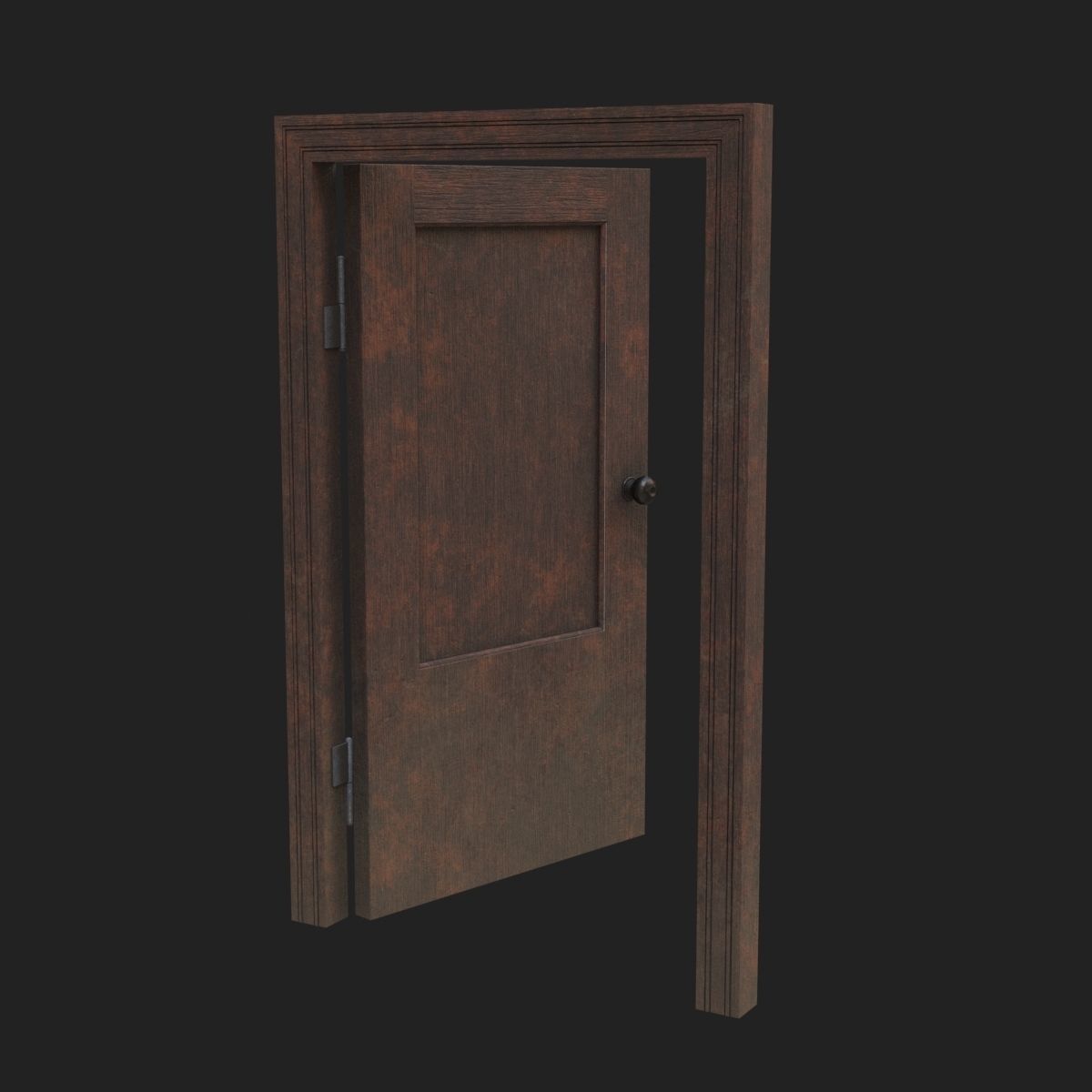 Old door 3D model_3