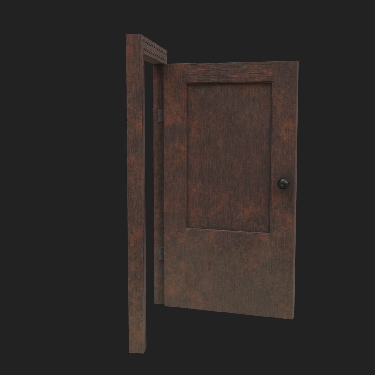 Old door 3D model_2