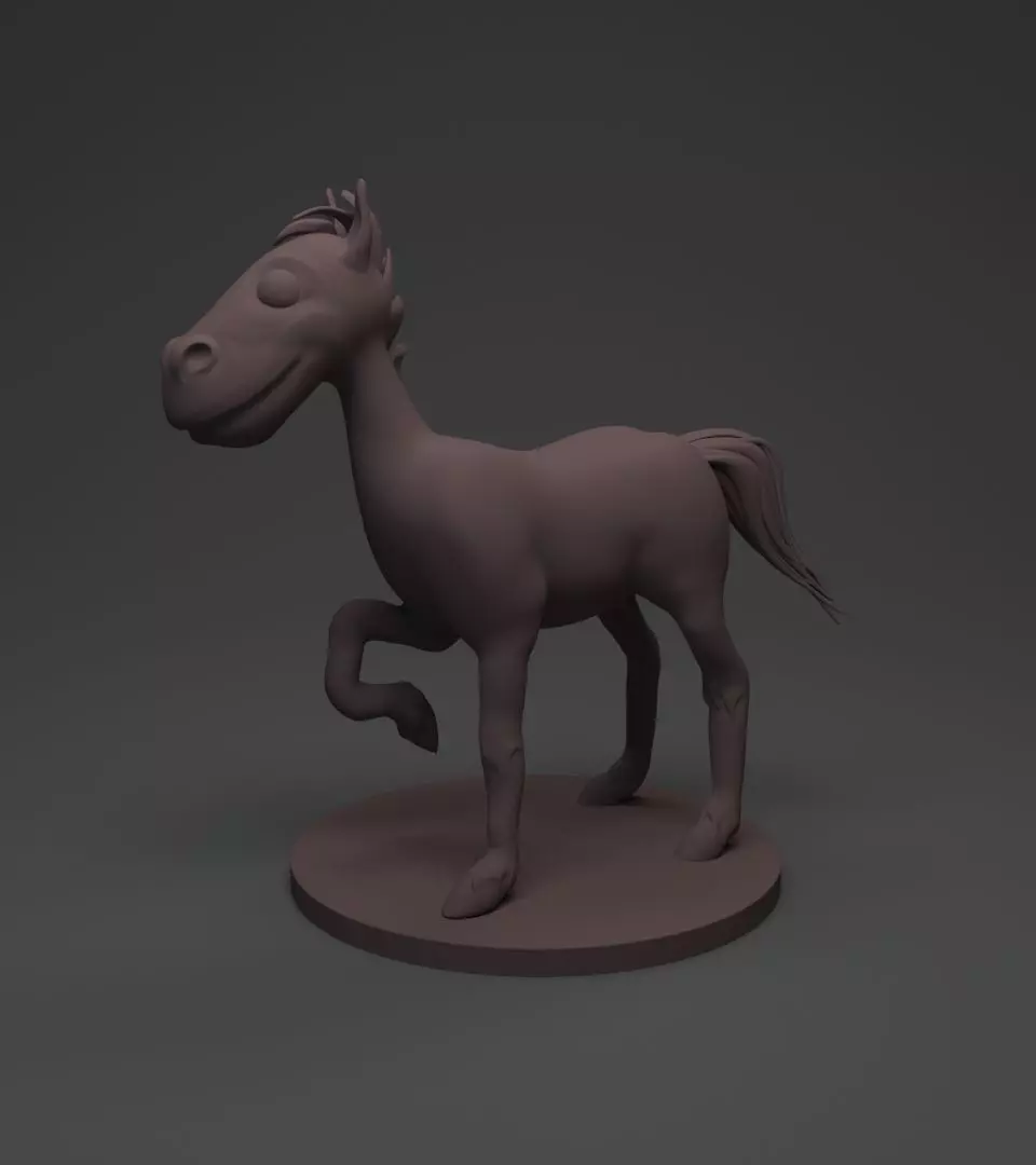 cartoon Horse Free 3D print model