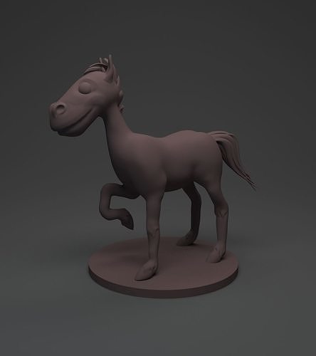 cartoon Horse Free 3D print model