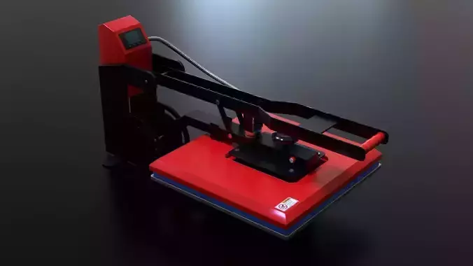 Sublimation T-Shirt flat bed Heat Press Machine 3D model