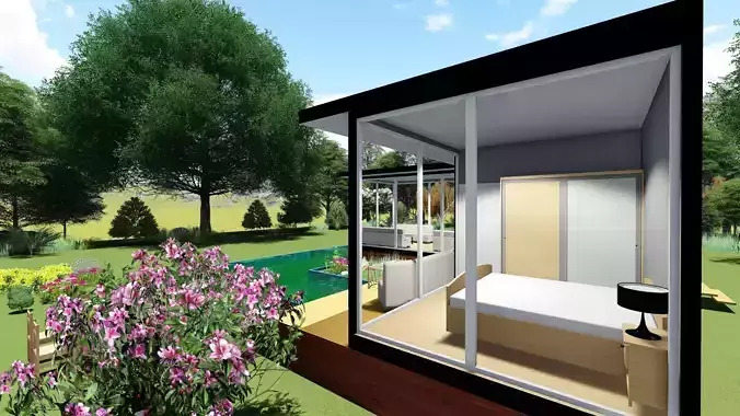 U shape house design