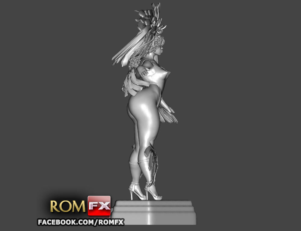 Mulatto Girl from Brazilian Carnival - Figure Printable 3D print model_6