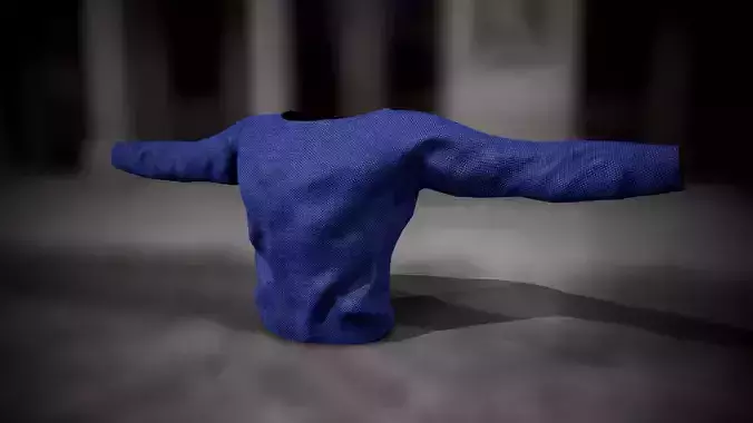 Sweatshirt 2 sweater Low-poly 3D model