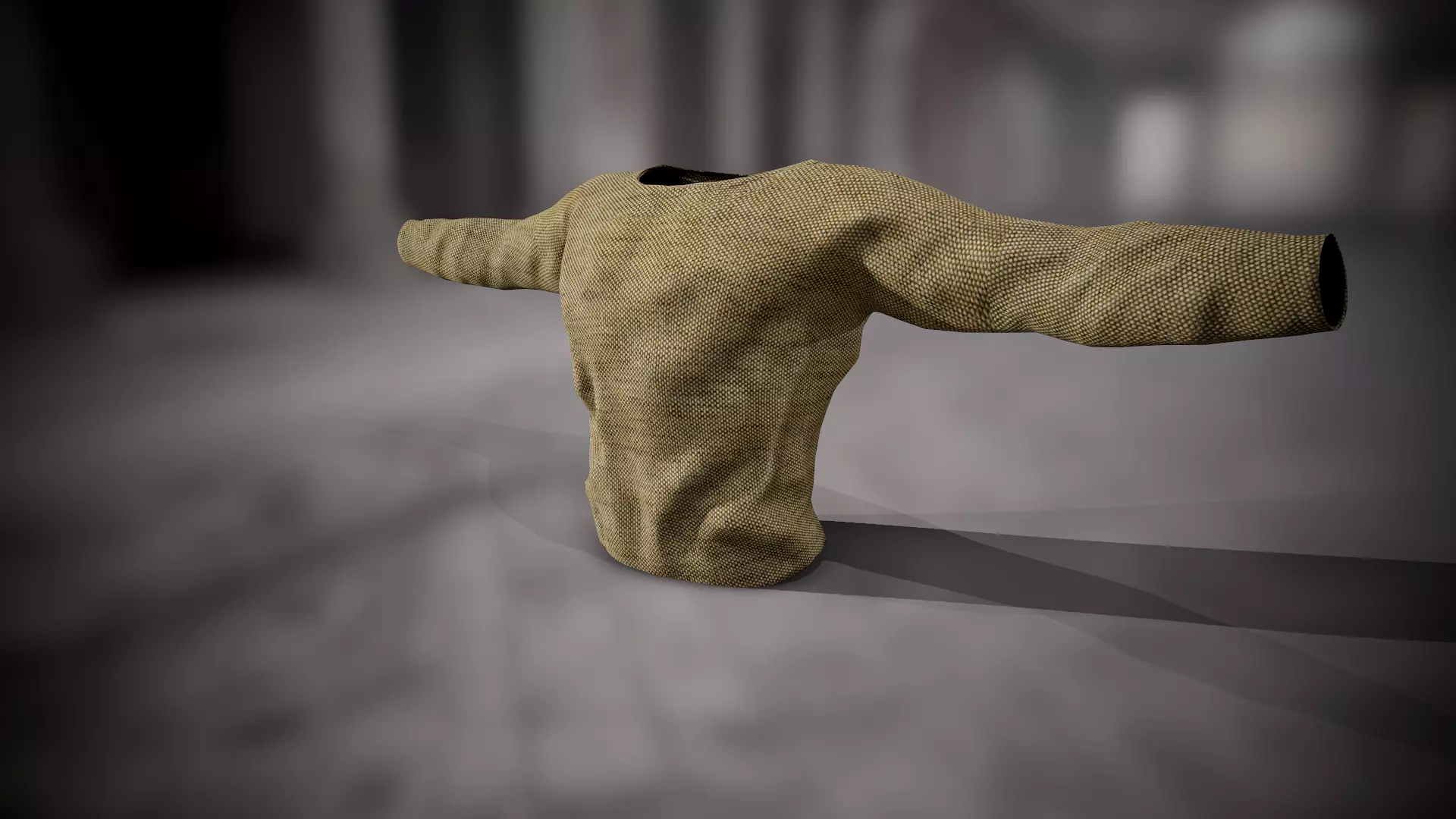 Sweatshirt 3 knitted sweater Low-poly 3D model