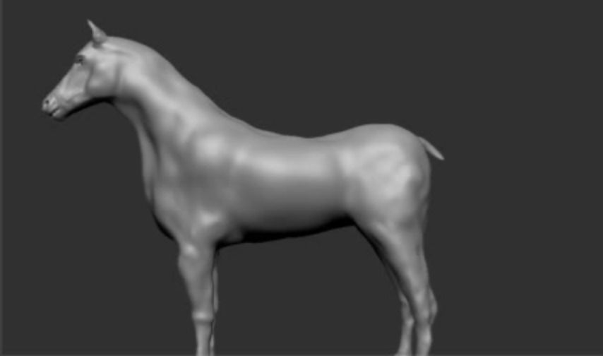 Horse Textured 3d Model 3D model_1