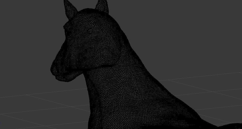 Horse Textured 3d Model 3D model_2