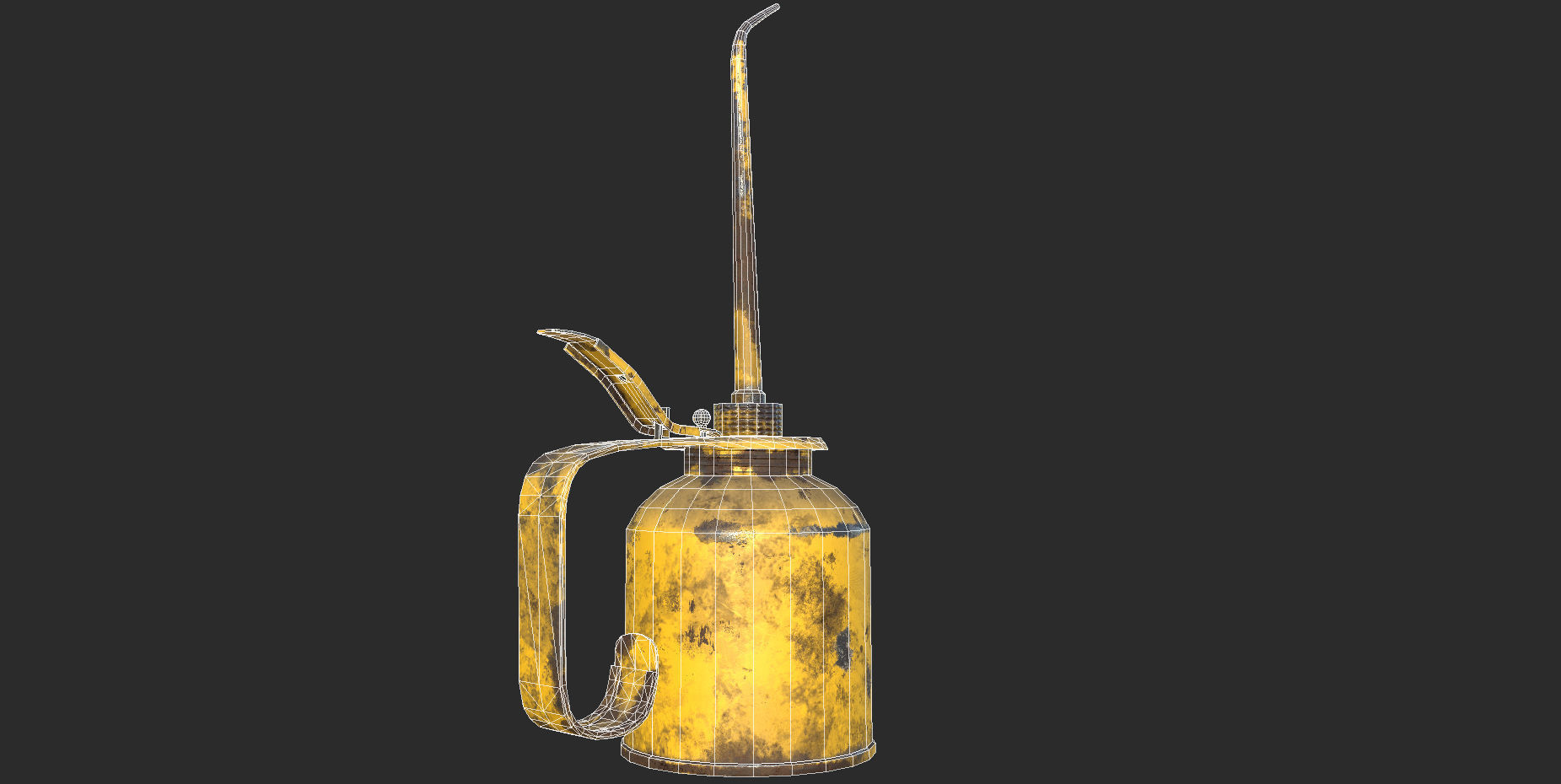 Vintage Oilcan Rusty PBR Game Ready Low-poly 3D model_8