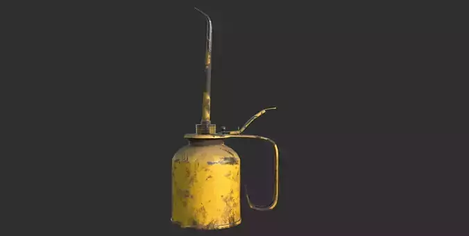 Vintage Oilcan Rusty PBR Game Ready