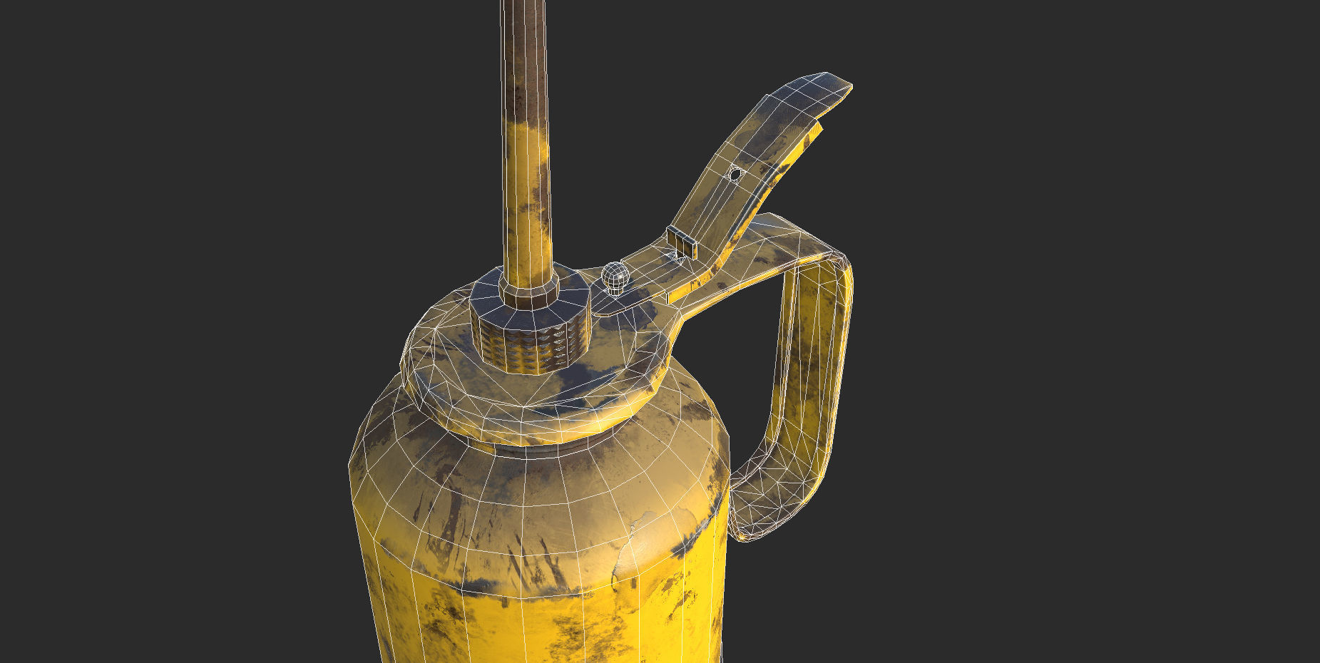 Vintage Oilcan Rusty PBR Game Ready Low-poly 3D model_14