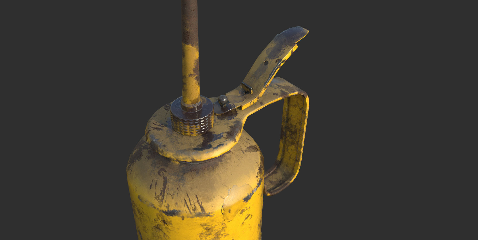 Vintage Oilcan Rusty PBR Game Ready Low-poly 3D model_13