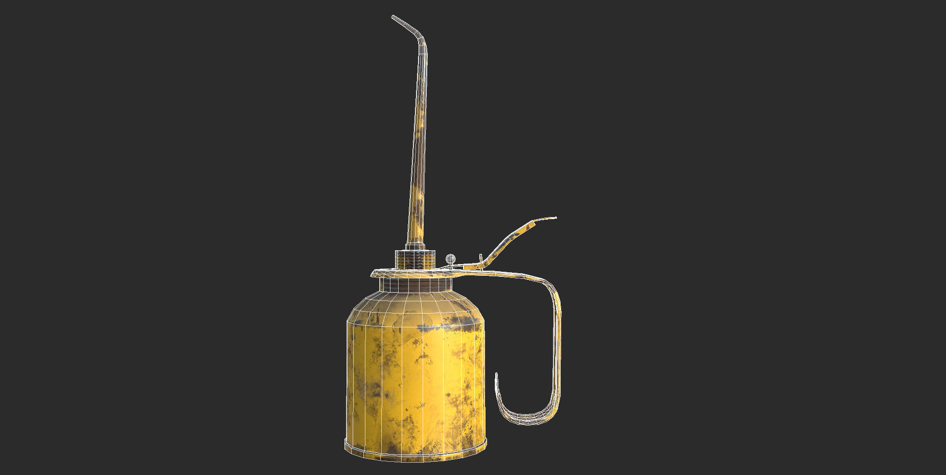 Vintage Oilcan Rusty PBR Game Ready Low-poly 3D model_3