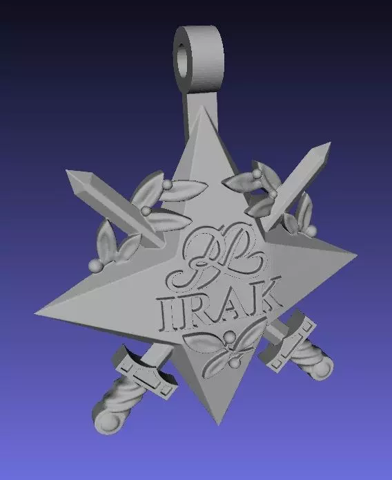 Official Irak polish star decoration 3D print model_0